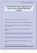 LEG 100 Week 8 Quiz 4 Questions And Answers Latest Updated 2025 &vert;100&percnt; Verified&period;
