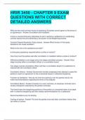 HRIR 3450 - CHAPTER 9 EXAM QUESTIONS WITH CORRECT DETAILED ANSWERS 