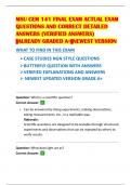 MSU CEM 141 FINAL EXAM QUESTIONS AND CORRECT DETAILED ANSWERS &lpar;VERIFIED ANSWERS&rpar; &vert;&vert;ALREADY GRADED A&plus;&vert;&vert;NEWEST VERSION
