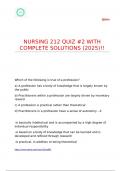 NURSING 212 QUIZ -2 WITH COMPLETE SOLUTIONS &lpar;2025&rpar;&excl;&excl;