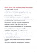 Medical Practice Exam 85 Questions with Verified Answers&comma;100&percnt; CORRECT