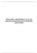  WGU C484 - CHAPTERS 9&comma; 10&comma; 12&comma; 16 QUIZZES QUESTIONS WITH VERIFIED SOLUTIONS &emsp;