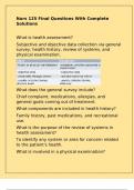 Nurs 125 Final Questions With Complete Solutions&period;