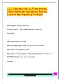1&period;21&period;1 Introduction to Programming  2025&sol;2026 Exam Questions Marking  Scheme New Update &vert; A&plus; Rated
