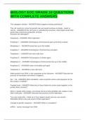BIOLOGY EOC GRADE 10 QUESTIONS WITH COMPLETE ANSWERS