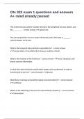 Ots 322 exam 1 questions and answers A&plus; rated already passed