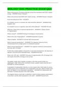 BIOLOGY EOC PRACTICE EXAM Q&A