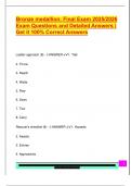 Bronze medallion&colon; Final Exam 2025&sol;2026  Exam Questions and Detailed Answers &vert;  Get it 100&percnt; Correct Answers 