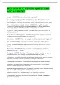 BIOLOGY EOC REVIEW QUESTIONS AND ANSWERS
