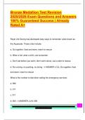 Bronze Medallion Test Revision  2025&sol;2026 Exam Questions and Answers  100&percnt; Guaranteed Success &vert; Already  Rated A&plus; 