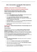 Samenvatting ALLE 4 kwesties van filosofie 'Wat maakt de mens&quest;'