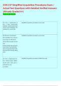 CON 237 Simplified Acquisition Procedures Exam &sol; Actual Test Questions with Detailed Verified Answers &lpar;Already Graded A&plus;&rpar;