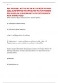 MN 568 FINAL ACTUAL EXAM ALL QUESTIONS AND WELL ELABORATED ANSWERS TOP RATED VERSION FOR ALREADY A GRADED WITH EXPERT FEEDBACK &vert; NEW AND REVISED