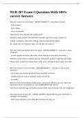 NUR 207 Exam 2 Questions With 100- correct Answers
