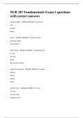 NUR 207 Fundamentals Exam 1 questions with correct answers&period;