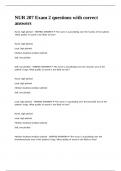 NUR 207 Exam 2 questions with correct answers