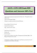 AATC- CON 1100 Exam 2025 Questions and Answers 100&percnt; Pass
