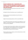 NCCER PLUMBING LEVEL 1 QUESTIONS AND CORRECT DETAILED ANSWERS TOP RATED VERSION FOR ALREADY A GRADED WITH EXPERT FEEDBACK &vert; NEW AND REVISED&excl;&excl;