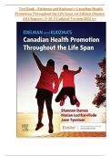 TEST BANK For Edelman and Kudzma's Canadian Health Promotion Throughout the Life Span&comma; 1st Edition by Dames&comma; Luctkar-Flude & Tyerman&comma; Verified Chapters 1 - 25&comma; Complete Newest Version