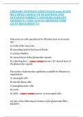 URINARY SYSTEM LATEST EXAM 2025 WITH MULTIPLE CHOICE OF QUESTIONS AND DETAILED CORRECT ANSWERS ALREADY GRADED A&plus; AND 100&percnt; GUARANTEE PASS &lpar;JUST RELEASED&excl;&excl;&excl;&excl;&excl;&rpar;