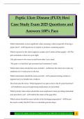 Peptic Ulcer Disease &lpar;PUD&rpar; Hesi Case Study Exam 2025 Questions and Answers 100&percnt; Pass