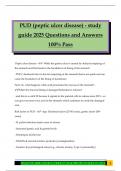 PUD &lpar;peptic ulcer disease&rpar; - study guide 2025 Questions and Answers 100&percnt; Pass