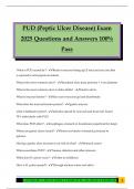 PUD &lpar;Peptic Ulcer Disease&rpar; Exam 2025 Questions and Answers 100&percnt; Pass