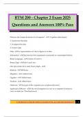 BTM 200 - Chapter 2 Exam 2025 Questions and Answers 100&percnt; Pass