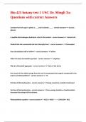 Bio 425 botany test 1 USC Dr&period; Mingli Xu Questions with correct Answers