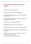 Bio 425 Exam 1 Questions with correct Answers