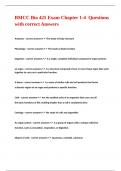 BMCC Bio 425 Exam Chapter 1-4 Questions with correct Answers&period;