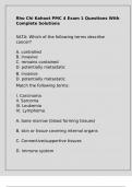 Rho Chi Kahoot PMC 4 Exam 1 Questions With Complete Solutions