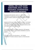PACKAGE DEAL FOR THE AERIAL CDC EXAMS 2025 &vert;GUARANTEED ACCURATE ANSWERS &vert;COMPLETE STUDY MATERIAL