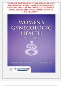 TESTBANK FOR WOMEN&rsquo;S GYNECOLOGIC HEALTH  3RD EDITION BY KERRI D&period; SCHUILING&comma; FRANCES E&period;  LIKIS &lpar;NSG 6430&rpar; FULL TESTBANK ALL CHAPTERS 1 32 INCLUDED&vert;&vert; LATEST AND COMPLETE UPDATE  2025 GRADED A&plus; 