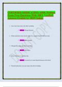 Certified Medication Aide Practice Exam Test Questions and Answers Latest Version Top Rated 