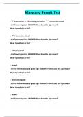  Maryland Permit Test 