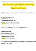 TDLR Cosmetology State Board Practice Exam Actual 2025 with Questions & Answers &lpar;Latest 2025 &sol; 2026 Update&rpar; 100&percnt; Guarantee Pass &lpar;Verified Answers&rpar;