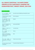 ALL CIDESCO QUESTIONS &sol; ACCURATE EXPERT VERIFIED ACTUAL QUESTIONS & ANSWERS FOR GUARANTEED PASS &vert; NEWEST UPDATE&comma; 2025-2026 