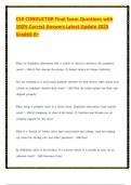 CSX CONDUCTOR Final Exam Questions with 100- Correct Answers Latest Update 2025 Graded A&plus;