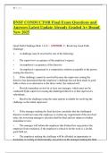 BNSF CONDUCTOR Final Exam Questions and Answers Latest Update Already Graded A&plus; Brand New 2025