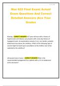Msn 622 Final Exam&vert; Actual Exam Questions And Correct Detailed Answers &vert;Ace Your Grades