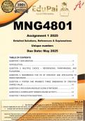 MNG4801 Assignment 1 &lpar;COMPLETE GUIDELINE&rpar; 2025 