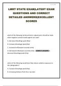 LMRT STATE EXAM&vert;LATEST EXAM QUESTIONS AND CORRECT DETAILED ANSWERS&vert;EXCELLENT SCORES