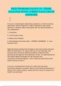HESI PHARMACOLOGY V1&colon; EXAM&comma; 2025&sol;2026 WITH CORRECT&sol;ACCURATE ANSWERS