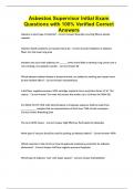 Asbestos Supervisor Initial Exam Questions with 100&percnt; Verified Correct Answers