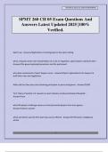 SPMT 260 CH 05 Exam Questions And Answers Latest Updated 2025 &vert;100&percnt; Verified&period;