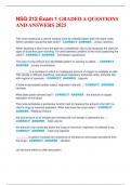 NSG 212 Exam 1 GRADED A QUESTIONS  AND ANSWERS 2025