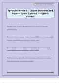 S-12 CITYWIDE SPRINKLER SYSTEMS&comma; S12 Sprinkler Test Exam Questions And Answers Latest Updated 2025 &vert;100&percnt; Verified&period;