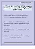 S-13 AND S-14 STANDPIPE SYSTEM Exam Questions And Answers Latest Updated 2025 &vert;100&percnt; Verified