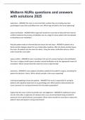 Midterm NURs questions and answers with solutions 2025&period;